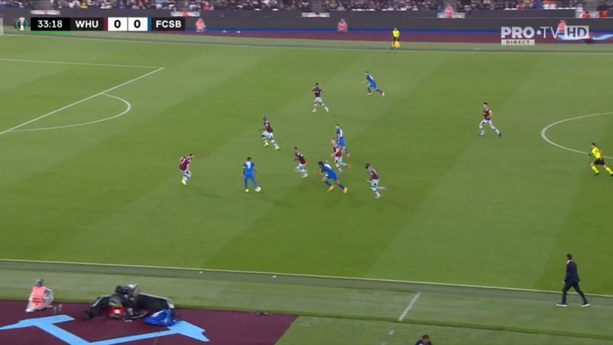 FCSB a năucit apărarea lui West Ham: iată cum a înscris Cordea și reacția electrizantă a românilor din tribune!