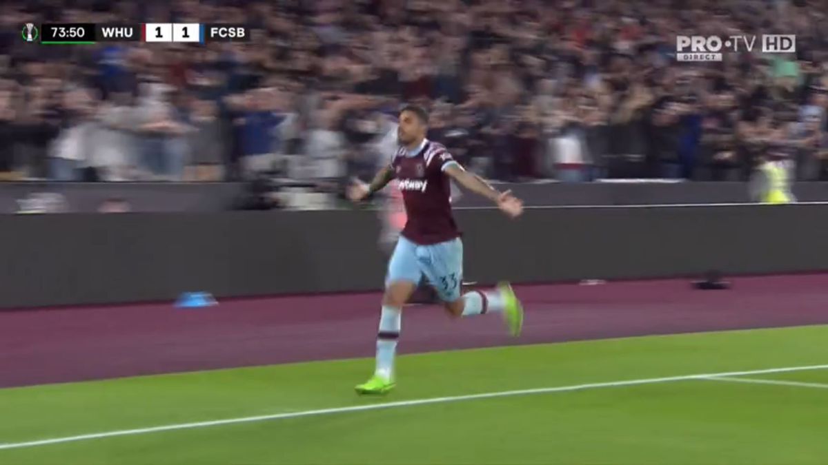 FOTO West Ham - FCSB, gol Emerson 08.09.2022