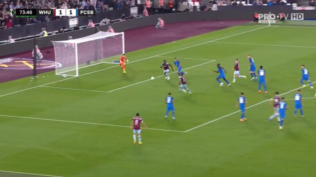 FOTO West Ham - FCSB, gol Emerson 08.09.2022