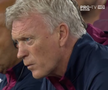 West Ham - FCSB | David Moyes, 59 de ani, antrenorul londonezilor, a fost emoționat de momentul solemn dedicat Reginei Elisabeta a II-a înaintea meciului din Conference League.