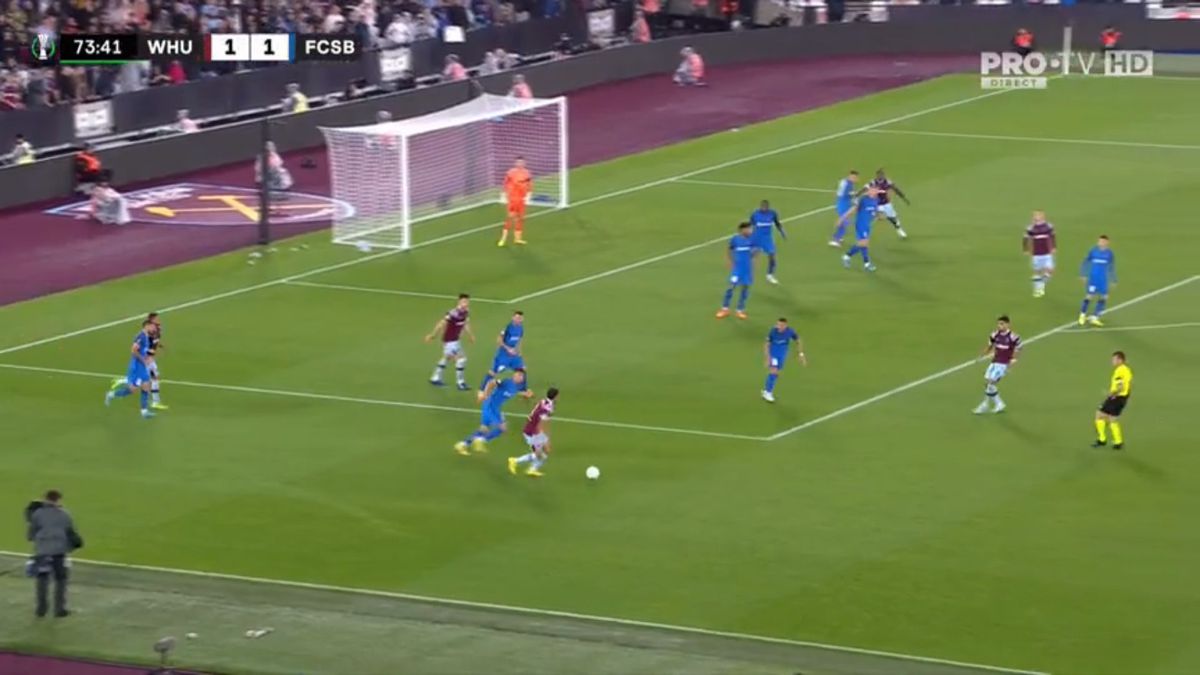 FOTO West Ham - FCSB, gol Emerson 08.09.2022