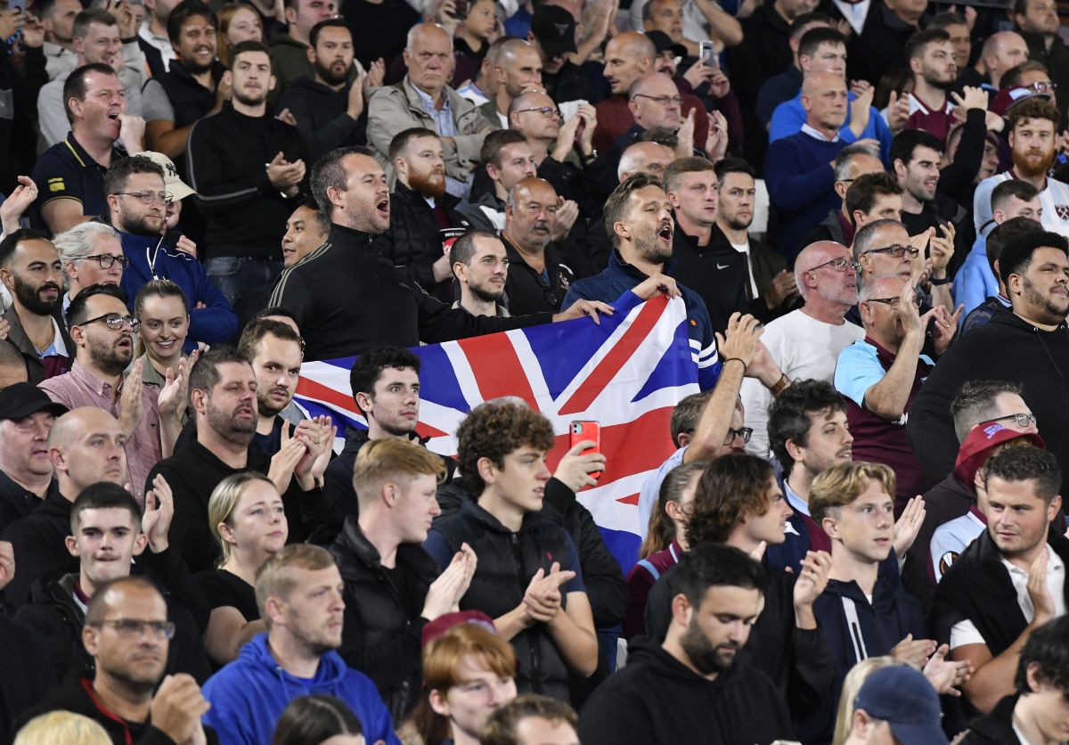 FOTO West Ham - FCSB, suporteri 08.09.2022
