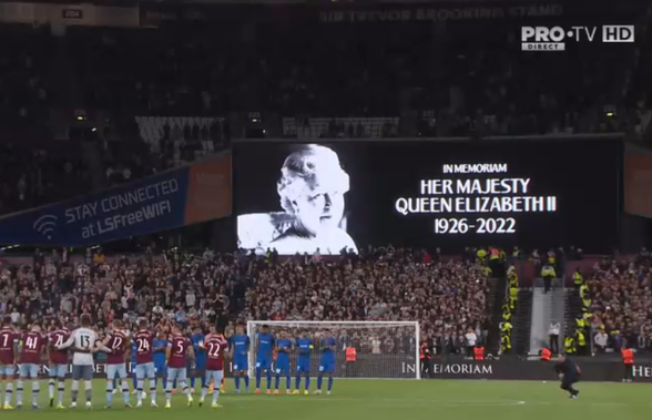 Silence pentru Regină » Imagini emoționante cu momentul de reculegere de pe London Stadium: mii de oameni în lacrimi