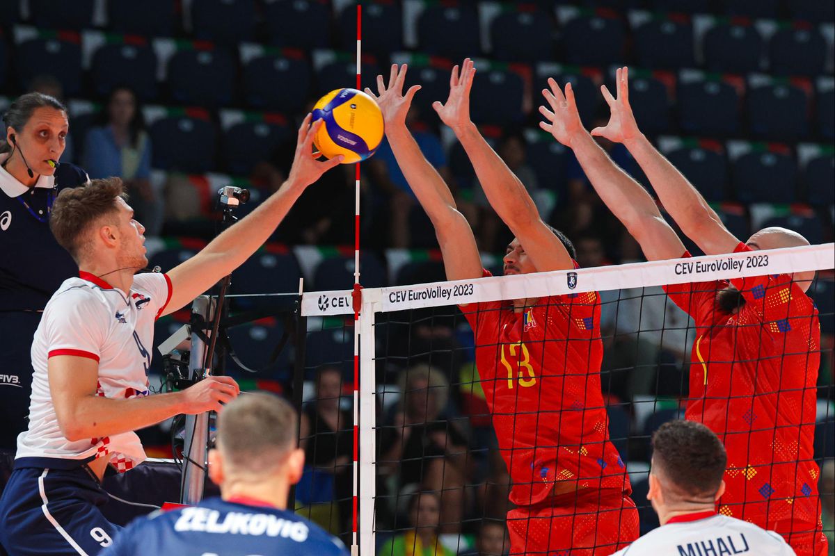 Cele mai tari imagini din România - Croația, optimea de finală de la Mondialul de volei masculin / FOTO: CEV