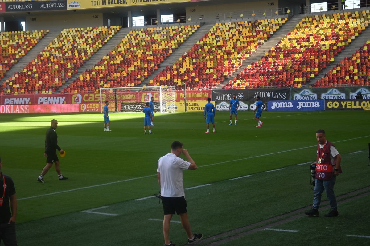 Antrenament Israel înainte de meciul cu România, de pe Arena Națională