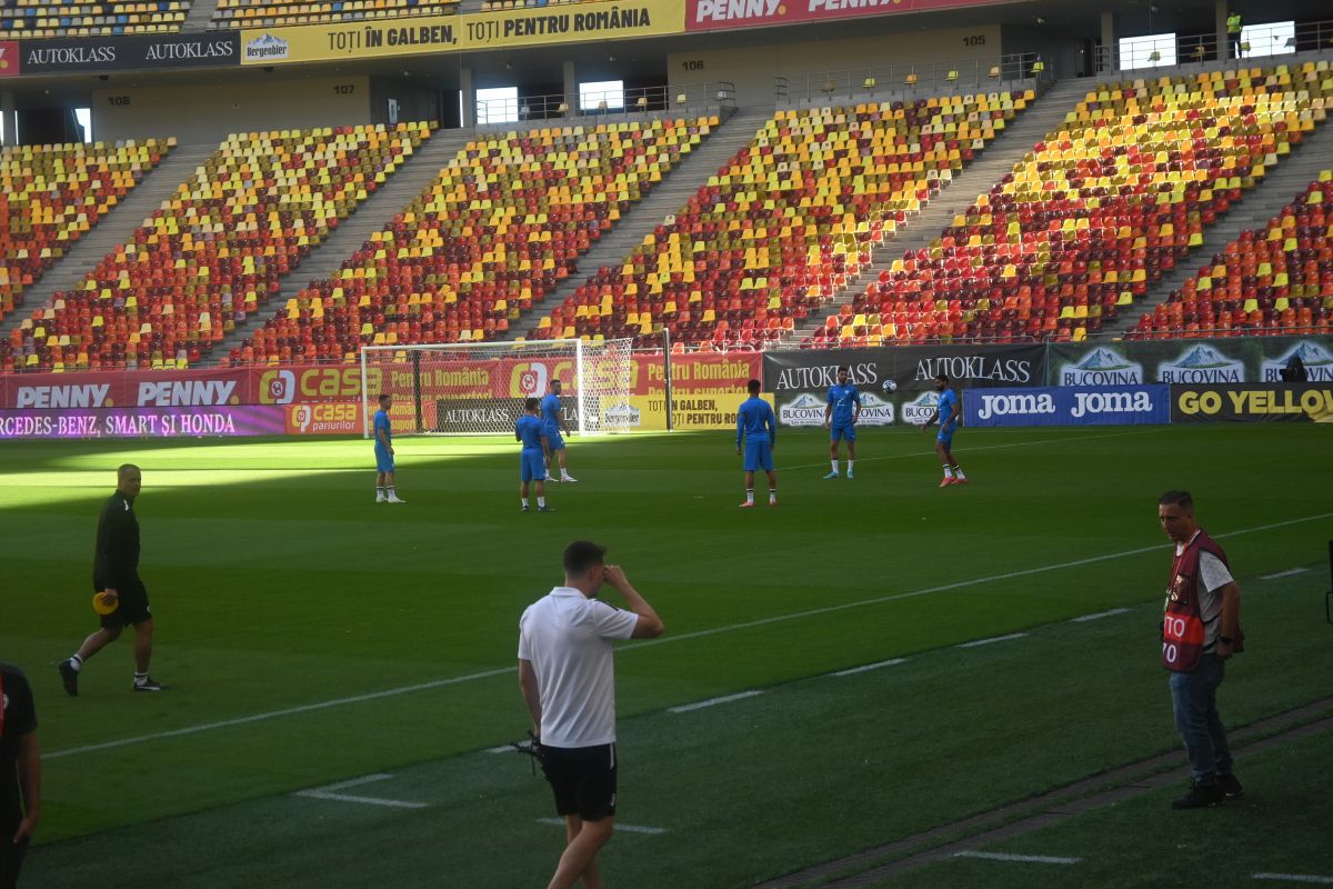 Antrenament Israel înainte de meciul cu România, de pe Arena Națională