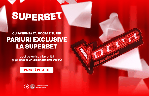 Promoție superbet cu sute de mii de premianți! Pariază pe Vocea României