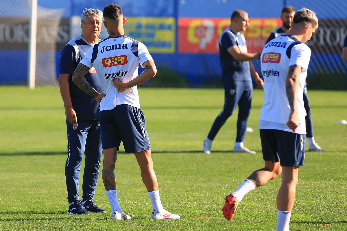 Mircea Lucescu i-a luat tare pe „tricolori” la antrenament: „Hai, prietenii mei, că n-am venit să stăm pe bancă!”