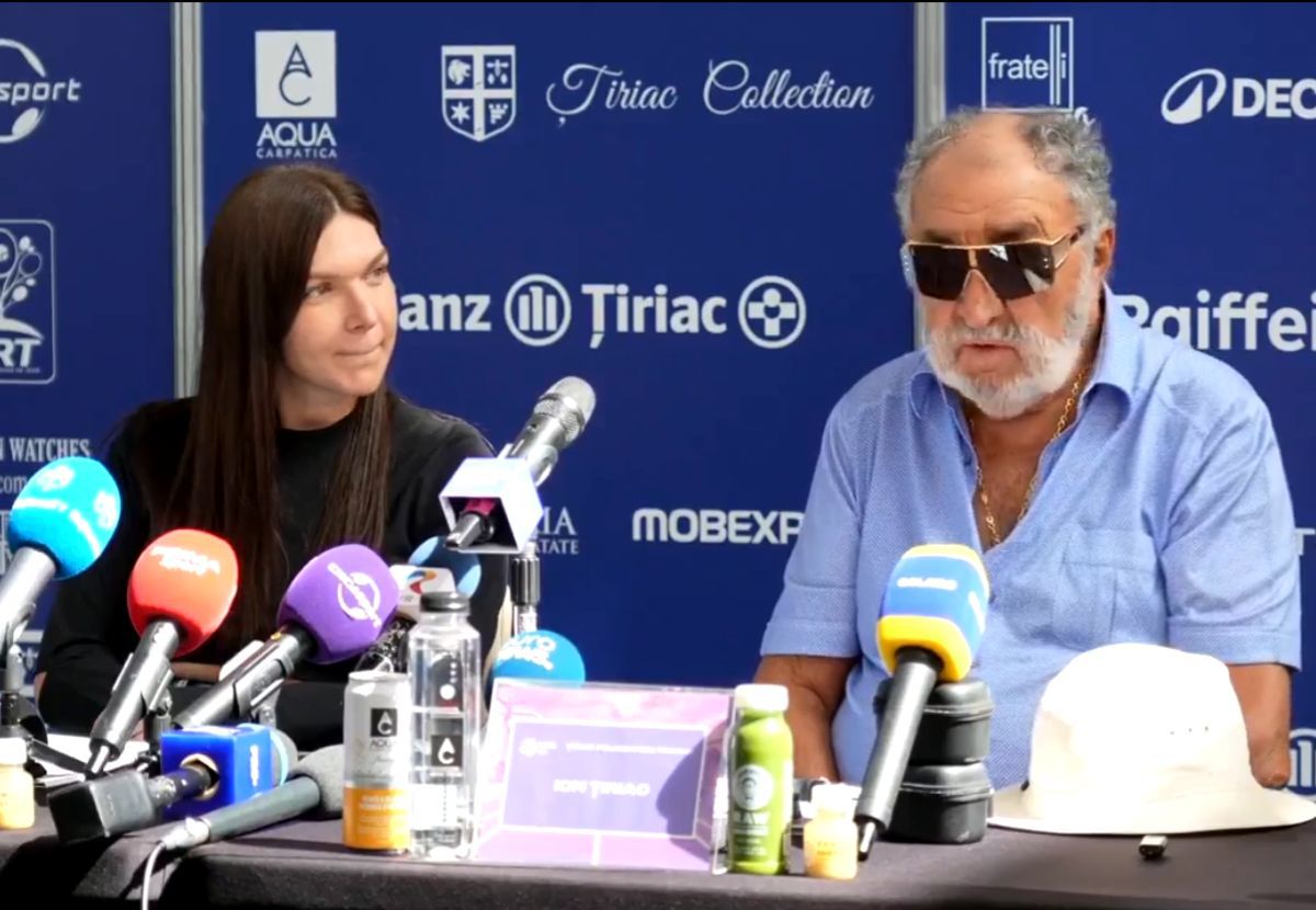 Simona Halep, oprită în conferință de Ion Țiriac: „Nu spune! E ilegal, dragă!” » A urmat un moment comic: „Aoleu, da!”