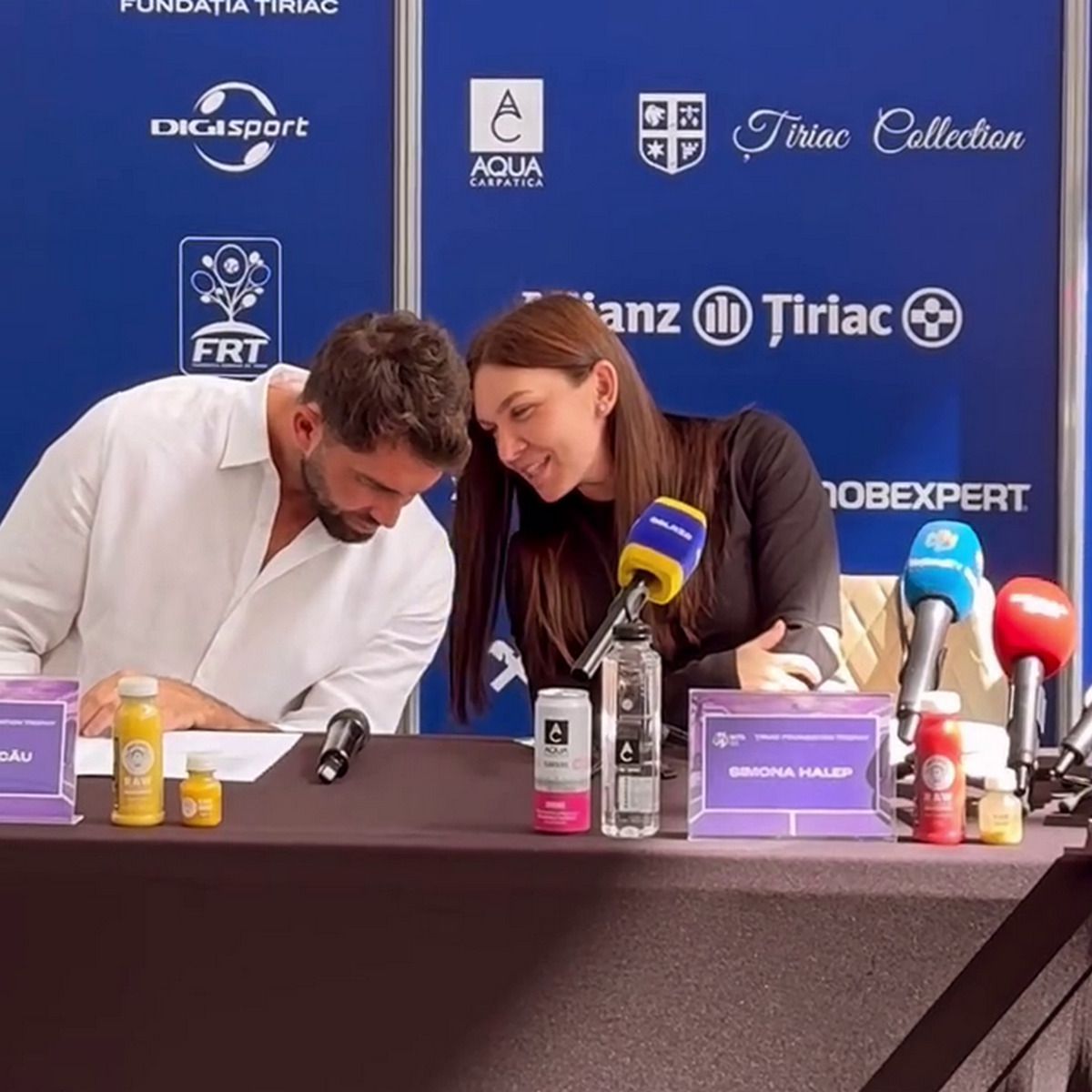 Simona Halep, oprită în conferință de Ion Țiriac: „Nu spune! E ilegal, dragă!” » A urmat un moment comic: „Aoleu, da!”