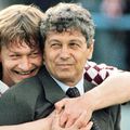Imagine de colecție din perioada Rapid cu Dănuț Lupu și Mircea Lucescu