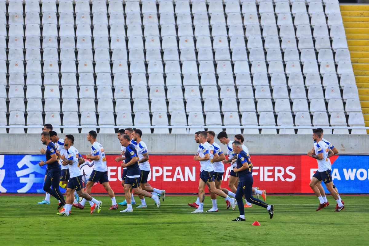 Antrenamentul naționalei, înainte de Cipru - România