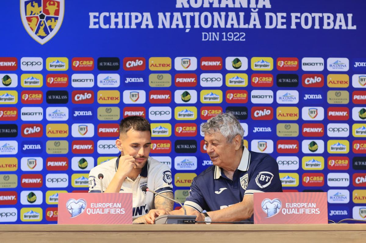 Mircea Lucescu și Marius Marin, conferință înainte de Cipru - România