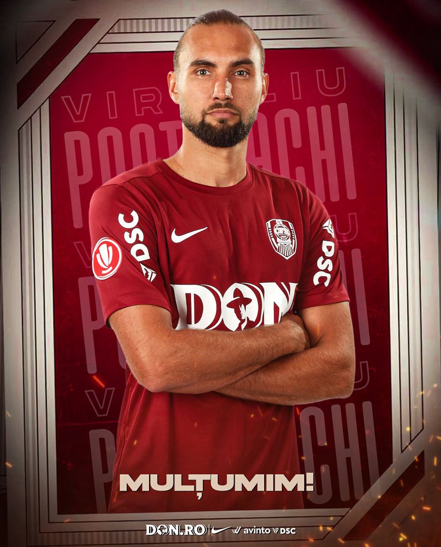 CFR Cluj a renunțat la Virgiliu Postolachi Marko Gjorgjievski, prezentat la noul club din Superligă