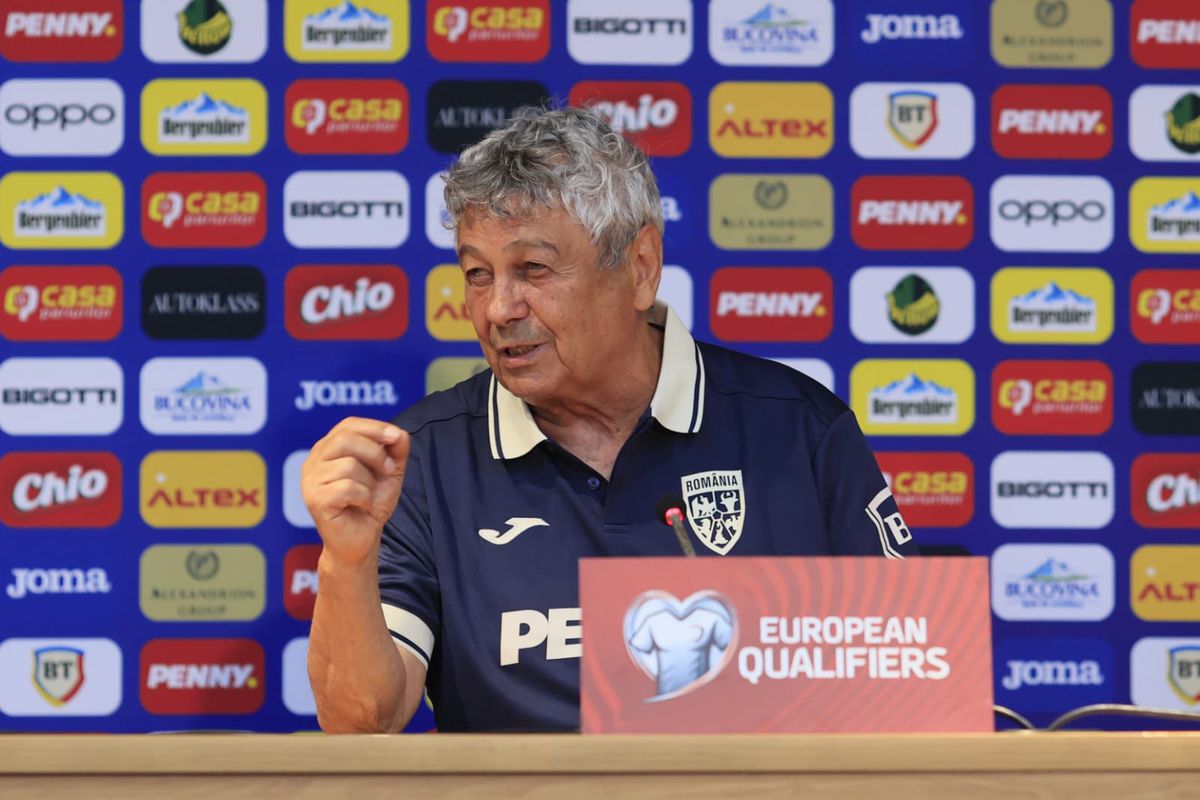 Mircea Lucescu și Marius Marin, conferință înainte de Cipru - România