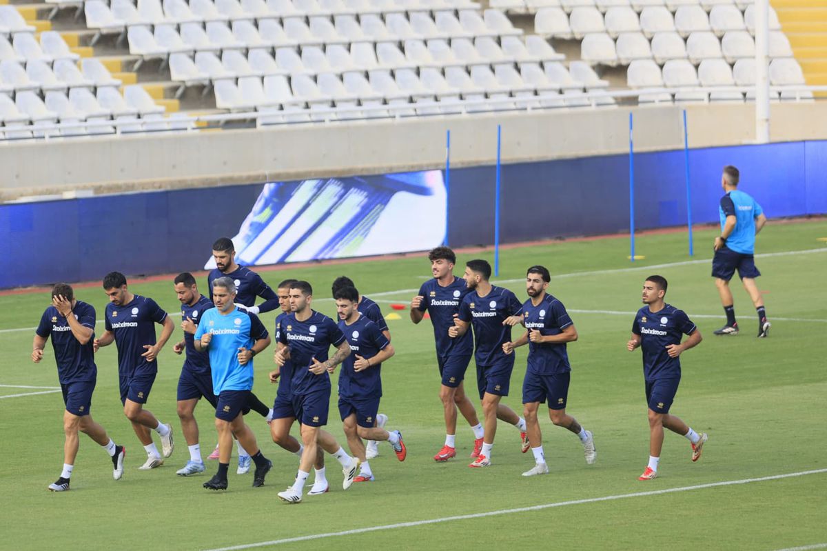 Antrenamentul și conferința naționalei Ciprului