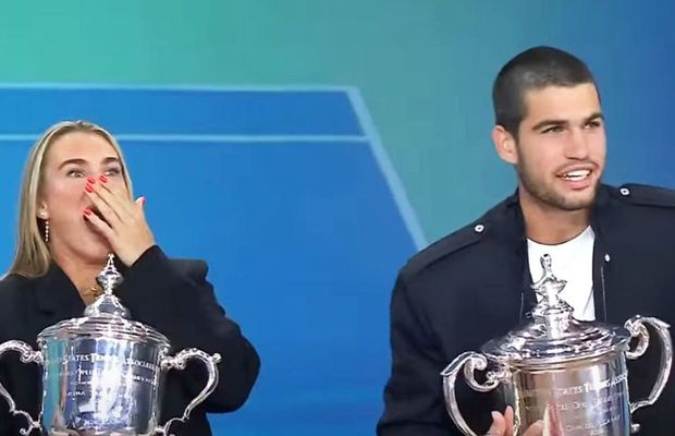 Sabalenka l-a confundat pe Alcaraz » Reacția lui Carlos face toți banii: „E 9 dimineața, nu te îngrijora!”