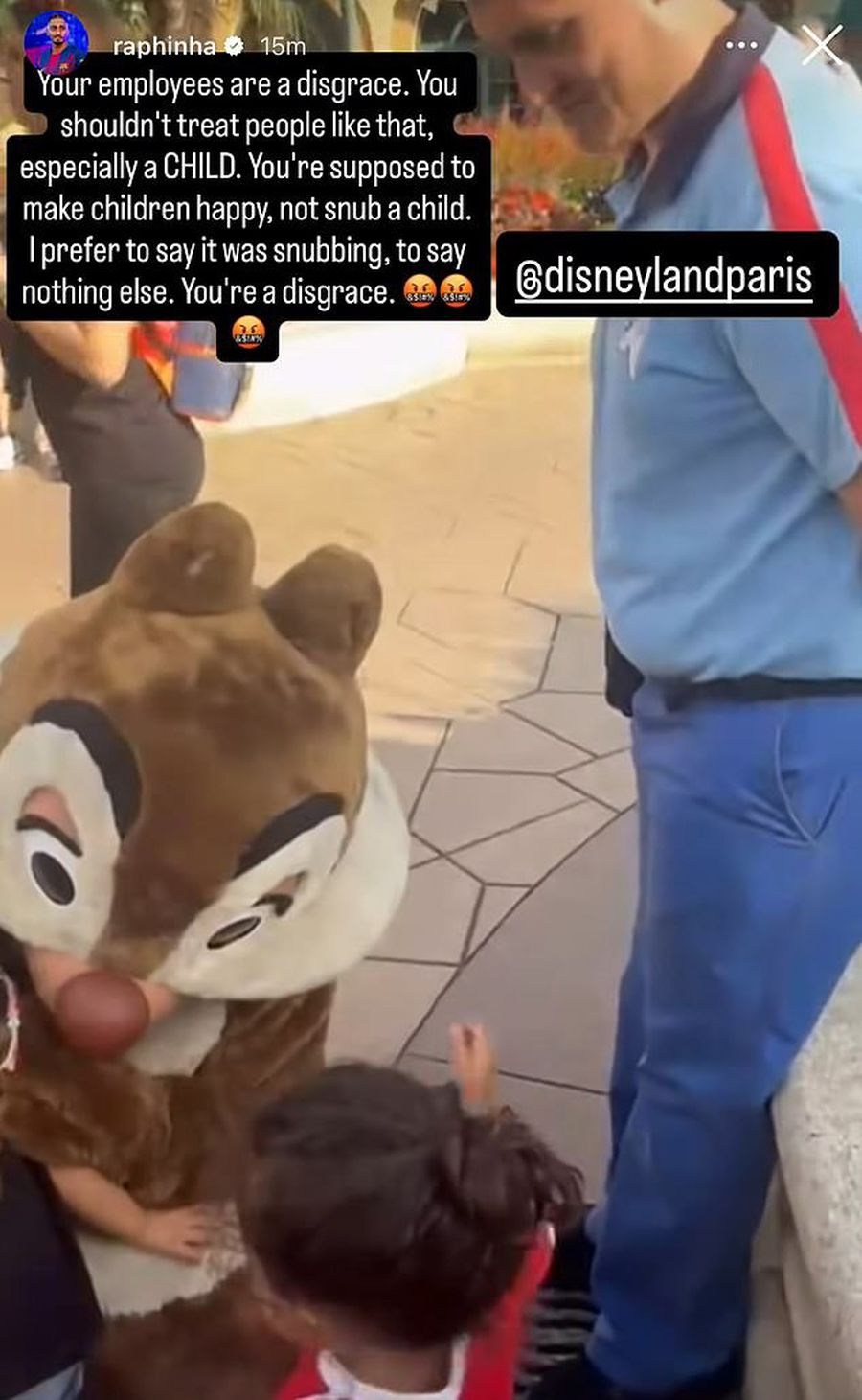 Raphinha acuză: „Angajații voștri sunt o rușine! Te urăsc, Disneyland!” » Reacția celor acuzați