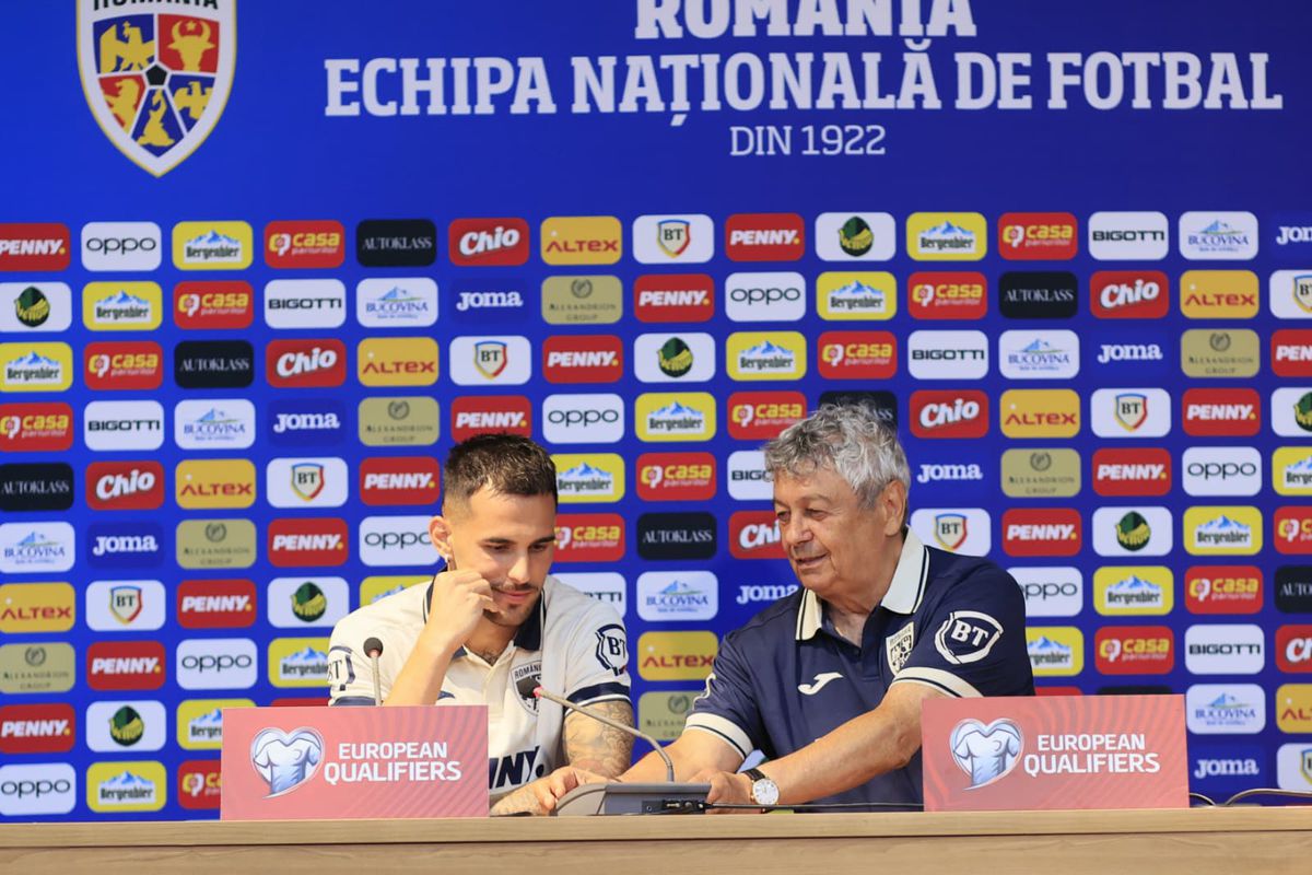 Mircea Lucescu și Marius Marin, conferință înainte de Cipru - România