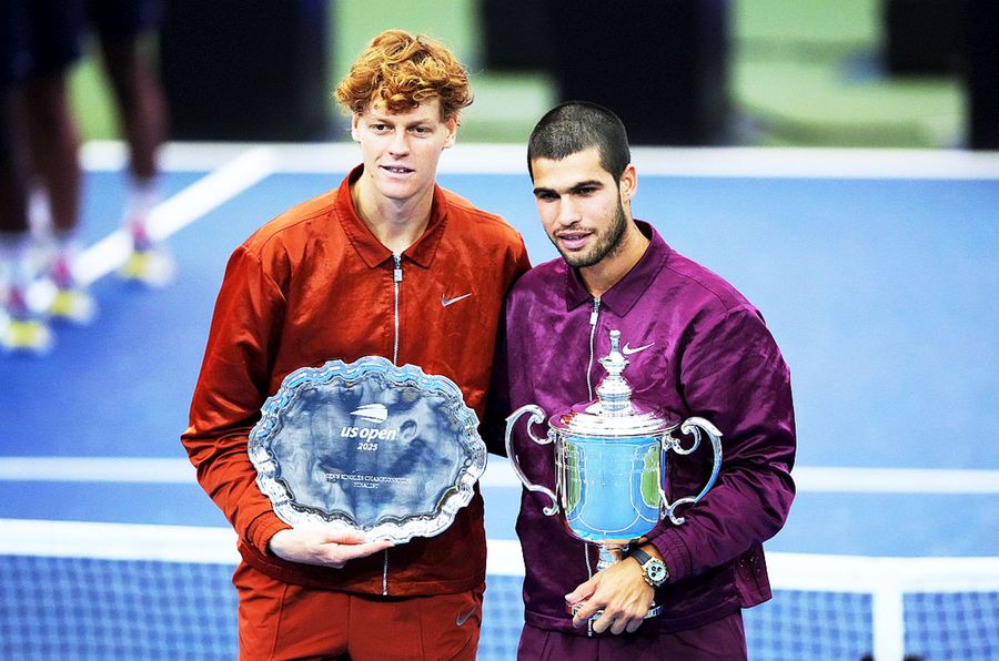 Jannik Sinner și Carlos Alcaraz după finala US Open // foto: Imago Images Alexander Zverev, uimit de nivelul atins de rivalii săi: „E ceva ce eu n-am mai văzut niciodată”