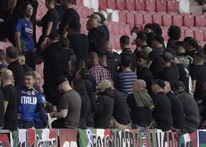 Scandal la Debrecen! Fanii Italiei au boicotat imnul Israelului și au afișat pancarte de protest