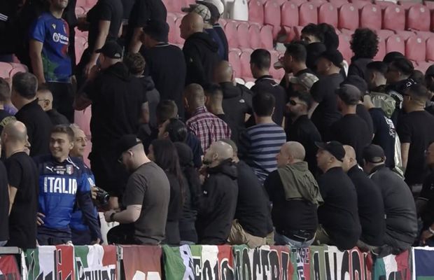 Scandal la Debrecen! Fanii Italiei au boicotat imnul Israelului și au afișat pancarte de protest