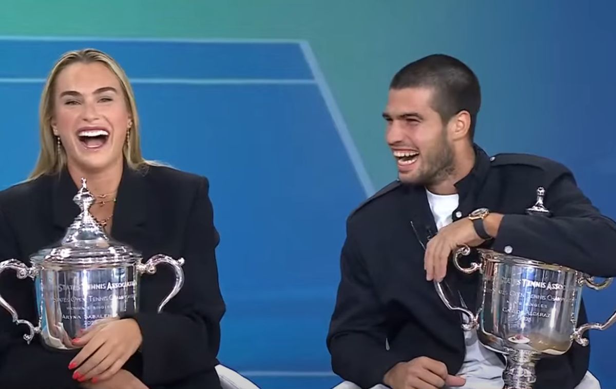 Aryna Sabalenka și Carlos Alcaraz, moment genial după US Open