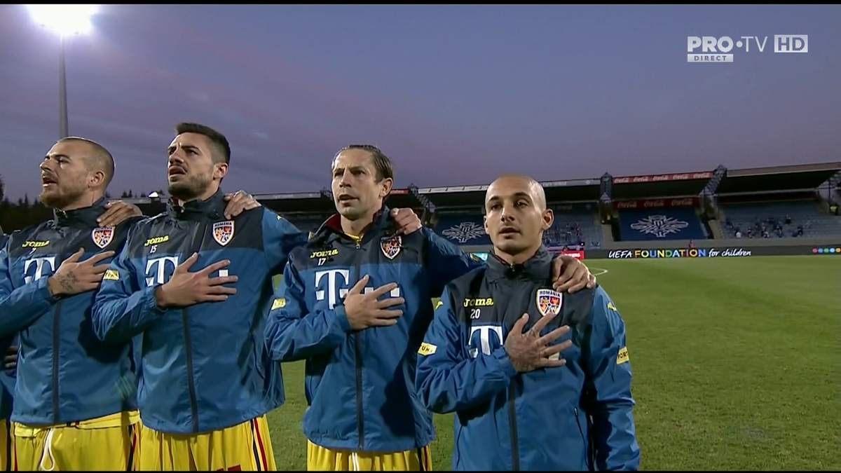 Islanda - România 2-1. FOTO Mario Camora e român! Momente emoționante la intonarea imnului