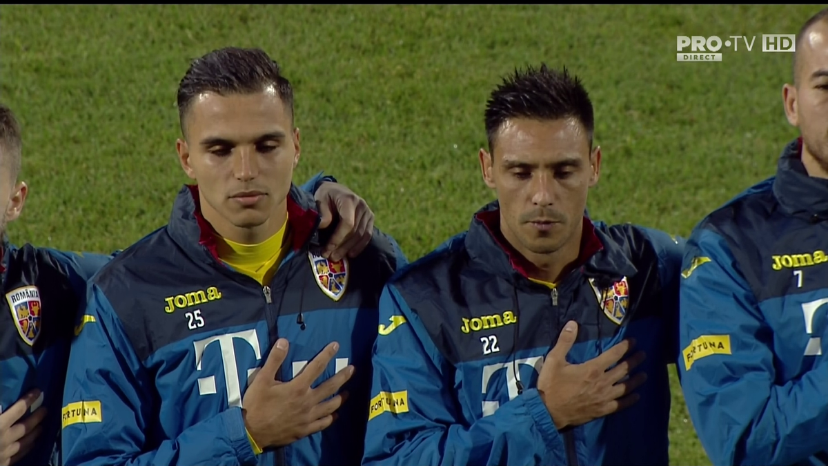 Islanda - România 2-1. FOTO Mario Camora e român! Momente emoționante la intonarea imnului