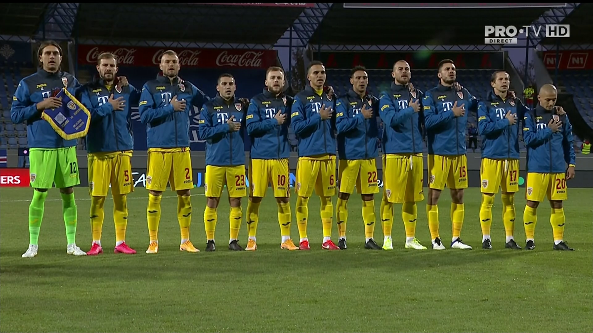 Islanda - România 2-1. FOTO Mario Camora e român! Momente emoționante la intonarea imnului