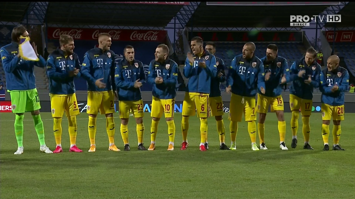Islanda - România 2-1. FOTO Mario Camora e român! Momente emoționante la intonarea imnului