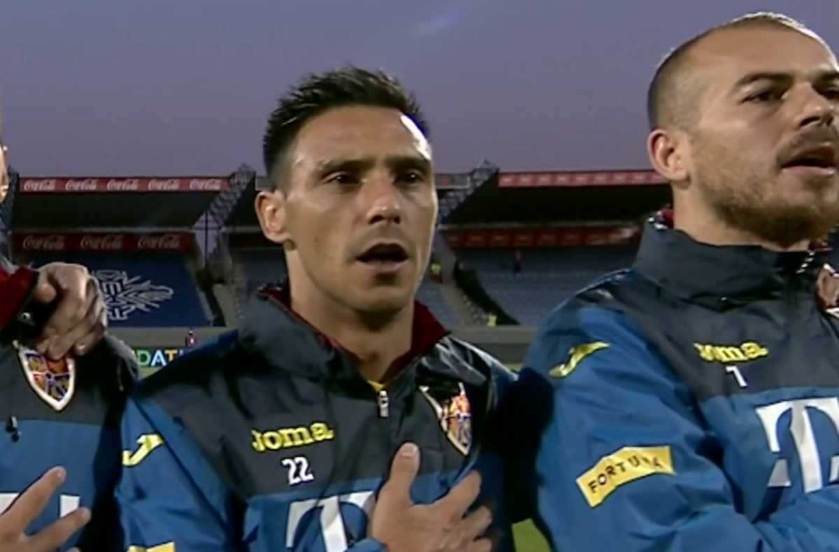 Islanda - România 2-1. FOTO Mario Camora e român! Momente emoționante la intonarea imnului