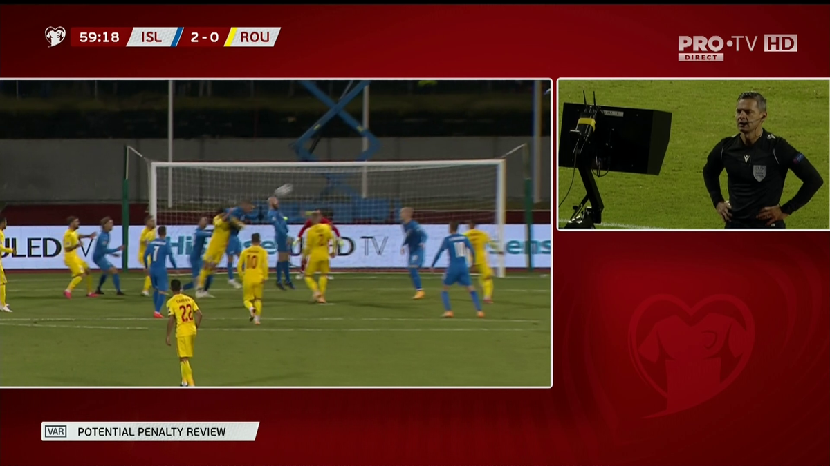 Islanda - România. VAR + PENALTY