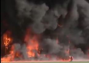Incendiu la stadionul care găzduiește Andorra - Anglia » Momentul, surprins live de televiziunea britanică