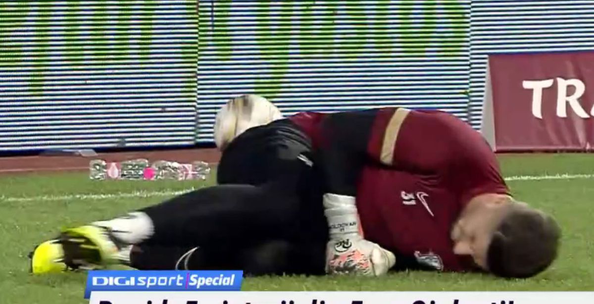 FOTO Rapid - Botoșani, accidentare Moldovan 08.10.2022