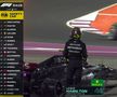 Mașinile Mercedes s-au acroșat la start, Hamilton a abandonat / Sursă foto: Twitter