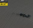 Mașinile Mercedes s-au acroșat la start, Hamilton a abandonat / Sursă foto: Twitter