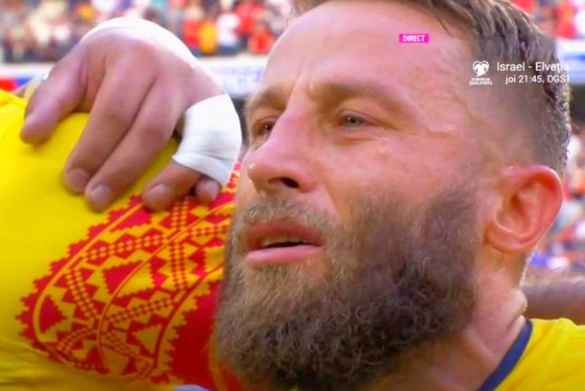 Florin Surugiu, în lacrimi înainte de Tonga - România / Captură Digi Sport