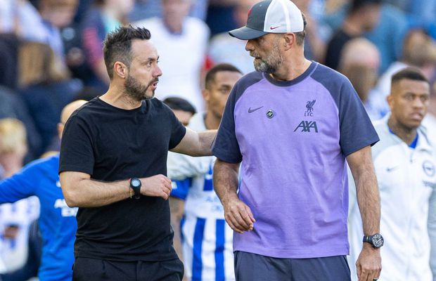 Două meciuri la indigo în Premier League » De Zerbi nu s-a lăsat bătut de Klopp