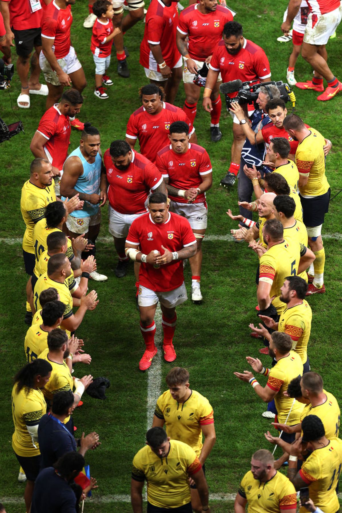 Scene superbe după Tonga - România, la Cupa Mondială de rugby