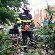Bază sportivă din Giurgiu afectată de inundații. FOTO: Facebook @ISU Giurgiu