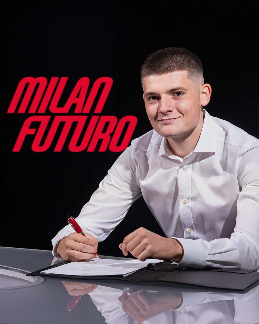 Francesco Domniței a semnat cu AC Milan AC Milan a făcut anunțul oficial » Internaționalul român a semnat