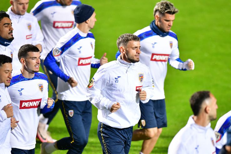 Ianis Hagi la antrenament România, înainte de România - Moldova, 8 octombrie, foto: Cristi Preda / GSP