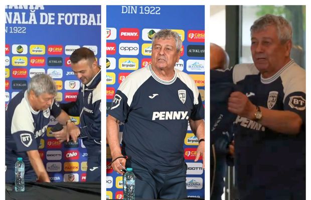3 momente tensionate cu Mircea Lucescu în conferință » Cât pe ce să cadă, a vrut să încheie prematur, la final provocator: „Știți de ce fac asta?”