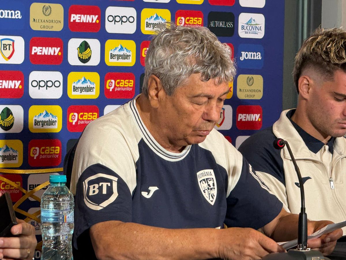 Mircea Lucescu și Ianis Hagi, conferința de presă premergătoare duelului România - Moldova. Foto: Sergiu Alexandru (GSP)