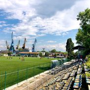 Bază sportivă din Giurgiu afectată de inundații. FOTO: Instagram @romaniangroundhopper