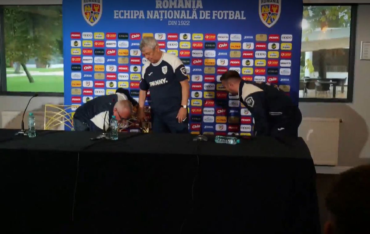 Mircea Lucescu și Ianis Hagi, conferința de presă premergătoare duelului România - Moldova. Foto: Sergiu Alexandru (GSP)