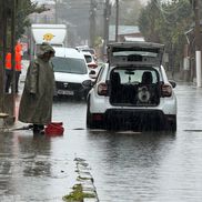 Bază sportivă din Giurgiu afectată de inundații. FOTO: Facebook @ISU Giurgiu