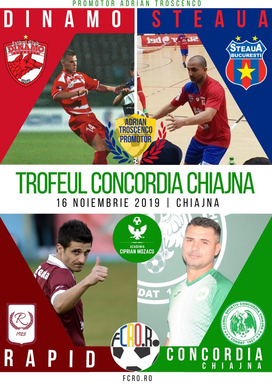 Alexandru Tudor arbitrează competiția Old-Boys la care participă Steaua, Dinamo, Rapid și Concordia Chiajna