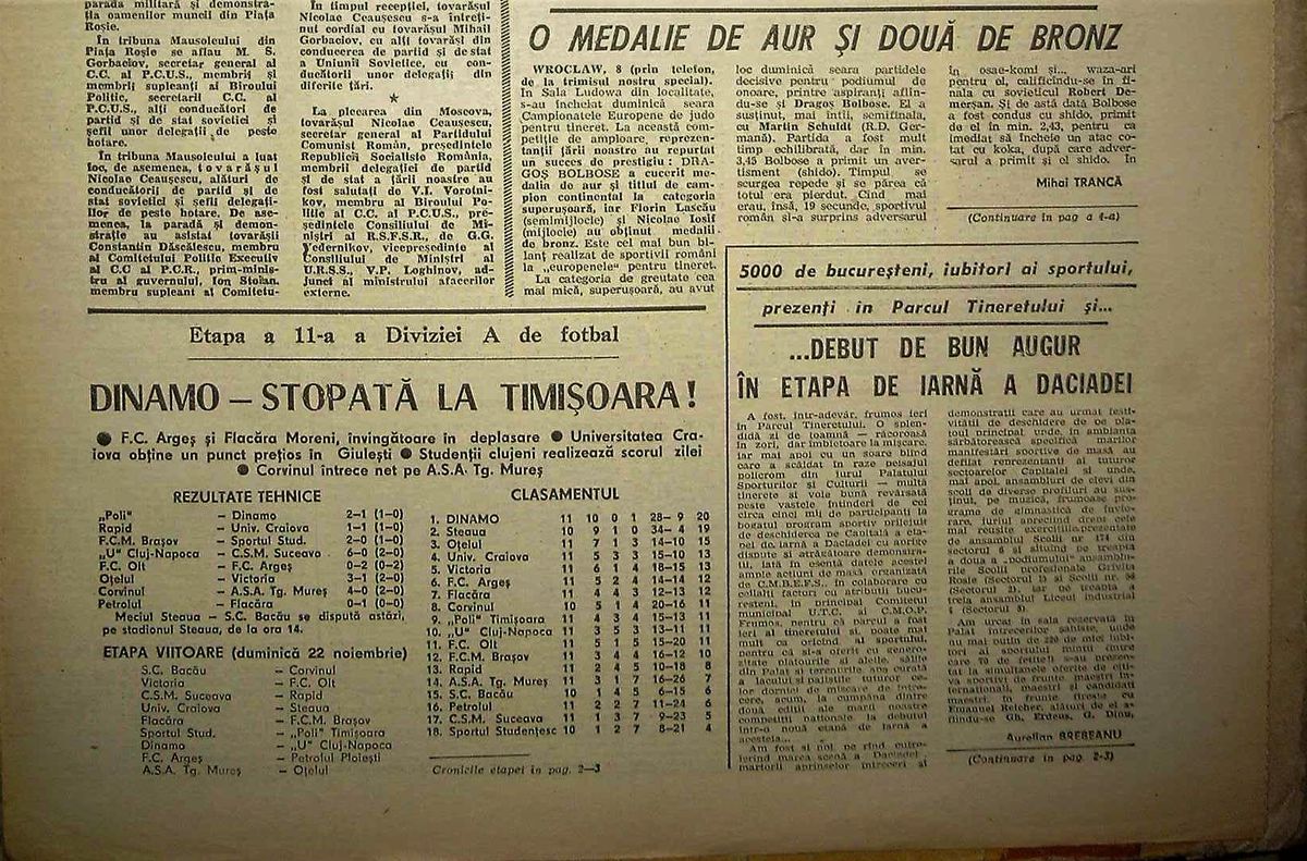 RETRO GSP. 33 de ani de la Timișoara - Dinamo 2-1, meciul care a prefigurat Revoluția. „Lucescu n-a știut și nici n-a învățat să piardă!”